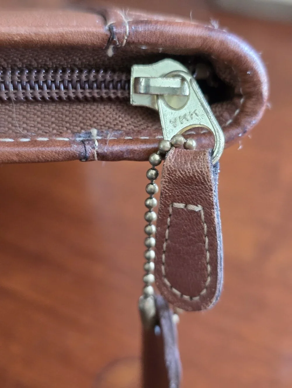 Coach Vintage British Tan Leather Tie Case Travel Organizer Hangtag USA